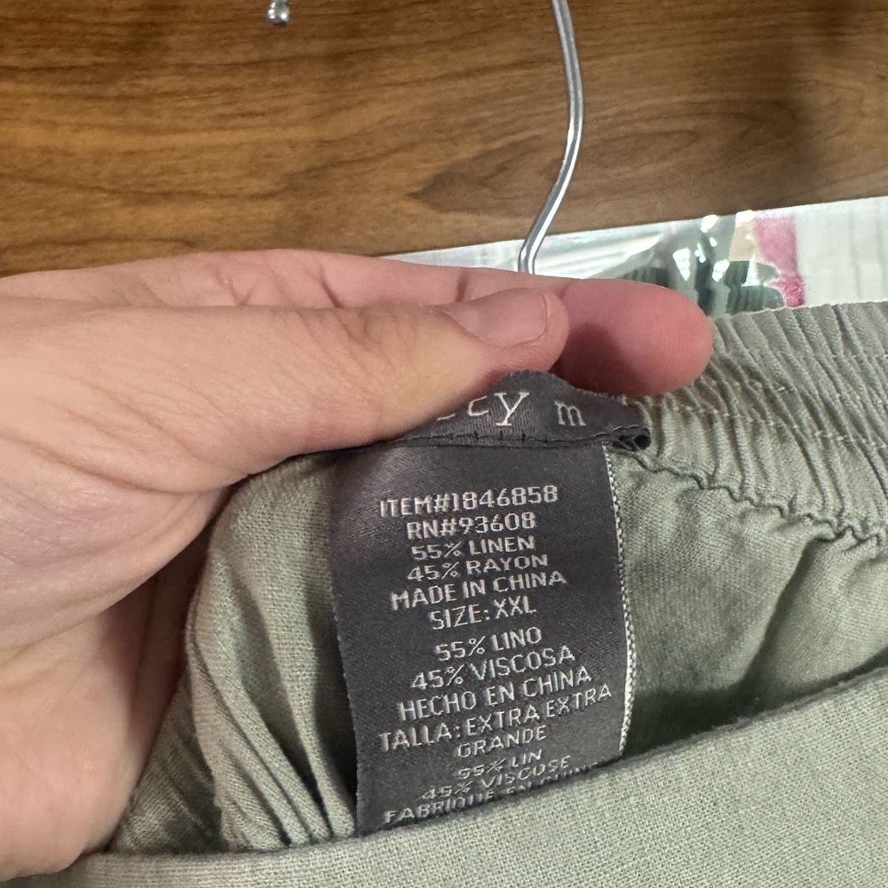 LIKE NEW Matty M Linen Blend MIDI Skirt - Picture 4 of 4